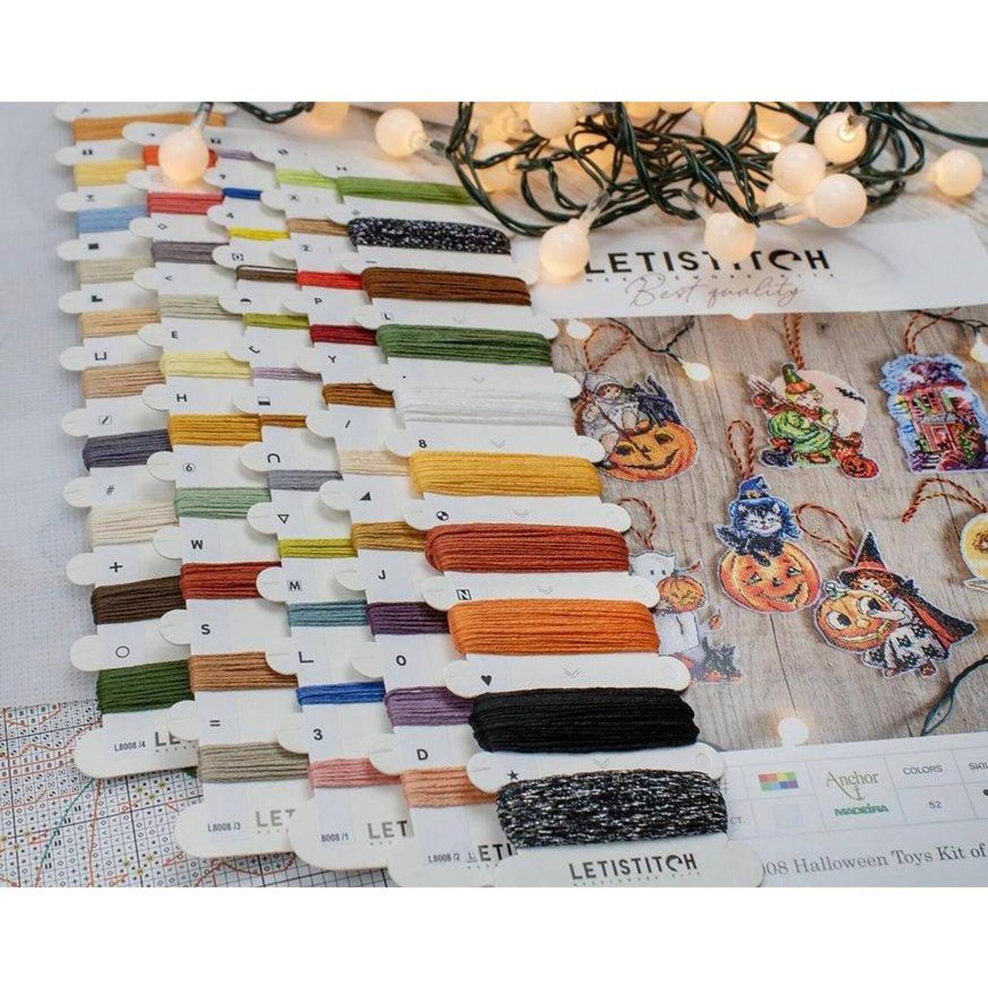 Letistitch Halloween Toys Plastic Canvas Counted Cross Stitch Kit
